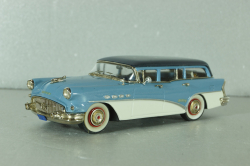 Buick Century Estate Wagon 1956, blue/white, NR22, Conquest Models 1:43