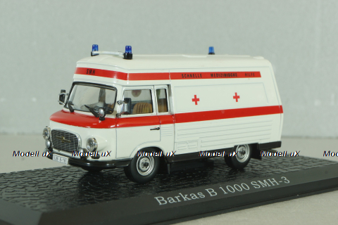 Barkas B1000, Schnelle Medizinische Hilfe, Ambulance, 1965, Atlas 1:43 