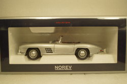 Mercedes 300 SL roadster 1957 silver, 183890, Norev 1:18