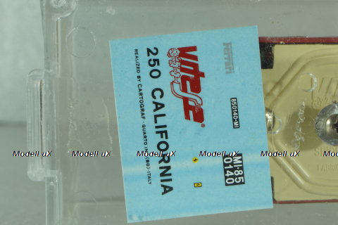 Ferrari 250 Spyder California cabriolet closed 1957, red, Vitesse 1:43