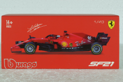 Ferrari SF21 #16 Formula 1 2021, Charles Leclerc, Bburago 1:43
