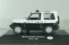 Mitsubishi Pajero II Police Japan 1988, white/black, ADPOLC044, Cararama 1:43