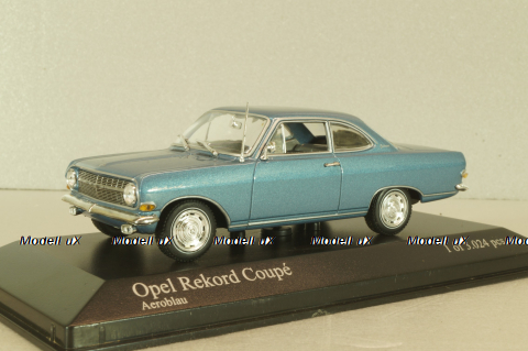 Opel Record Coupe, blue, 400041020, Minichamps 1:43