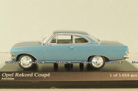 Opel Record Coupe, blue, 400041020, Minichamps 1:43