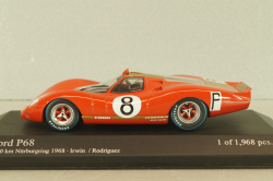 Ford P68  #8 1000km Nurburgring 1968, Irwin/Rodriguez, 400688408, Minichamps 1:43
