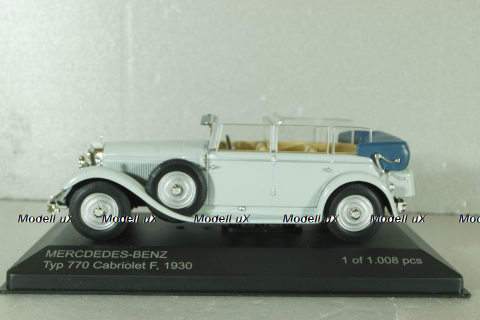 Mercedes-Benz Typ 770 Cabriolet F 1930, grey, 183616, WhiteBox 1:43