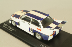 BMW 320i (E21) #21 Grp. 5 DRM 1977 R.Peterson, white/blue, 400772321, Minichamps 1:43