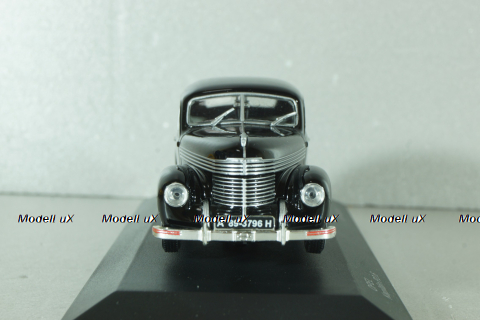 Opel Kapitan P2,6, black 1938, 179639, WhiteBox 1:43