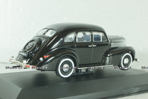 Opel Kapitan P2,6, black 1938, 179639, WhiteBox 1:43