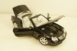 Mercedes SL500 2003 Black, 183840, Norev 1:18
