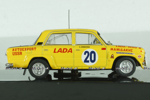 Ваз-2101 Lada 1600 N.20 Rally Acropolis 1978, Brundza/Girdauskas, RAC411, IXO 1:43
