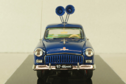 ГАЗ-21Г Волга Милиция, ОРУД 1958, синяя, V43 (MTC) 1:43
