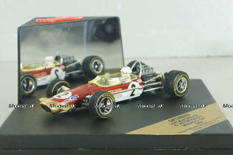 Lotus Ford 49 #2 D.Attwood, Monaco GP  1969, red, Formula 1, QFC99029, Quartzo 1:43