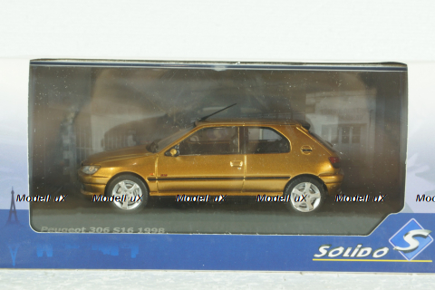 Peugeot 306 S16 1994, gold metallic, 4311402, Solido 1:43