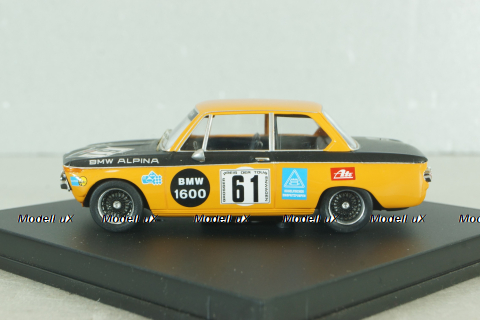 BMW 1602  #61 DRM  Nurburgring 1970, orange. N.Lauda/R.Herzog, Trofeu 1:43