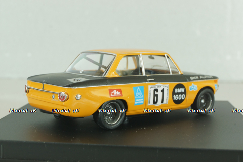 BMW 1602  #61 DRM  Nurburgring 1970, orange. N.Lauda/R.Herzog, Trofeu 1:43