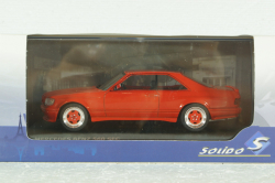 Mercedes 560SEC AMG (C126) S-Class, Wide Body 1990, red, 4310902, Solido 1:43