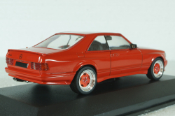 Mercedes 560SEC AMG (C126) S-Class, Wide Body 1990, red, 4310902, Solido 1:43