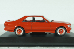 Mercedes 560SEC AMG (C126) S-Class, Wide Body 1990, red, 4310902, Solido 1:43
