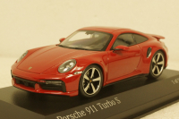 Porsche 911 (992) Turbo S 2020, red, 410069475,  Minichamps 1:43
