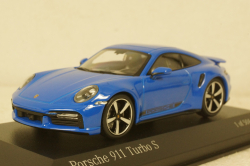 Porsche 911 (992) Turbo S 2020, blue, 410069474, Minichamps 1:43