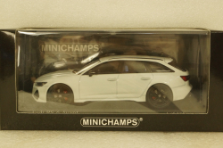 Audi RS6 Avant 2019, white metallic, 410018012, Minichamps 1:43