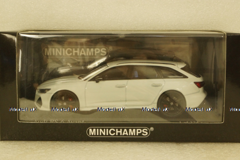 Audi RS6 Avant 2019, white metallic, 410018012, Minichamps 1:43