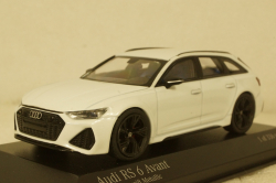 Audi RS6 Avant 2019, white metallic, 410018012, Minichamps 1:43