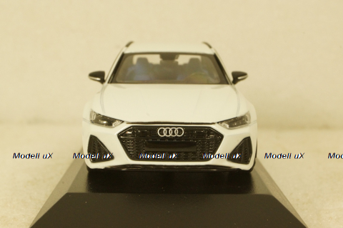 Audi RS6 Avant 2019, white metallic, 410018012, Minichamps 1:43