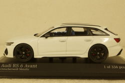 Audi RS6 Avant 2019, white metallic, 410018012, Minichamps 1:43