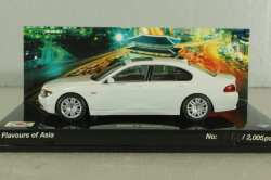 BMW 745i (E65) 2001, white, "Flavours of Asia", 80420393157, Minichamps 1:43