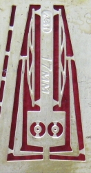 Фототравление Дворники 17мм латунь, EM-163-1