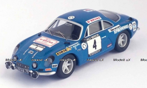 Alpine Renault A110, No.4, RAC Rallye, 1971, O.Andersson/G.Phillips, Trofeu 1:43