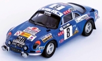 Alpine Renault A110, No.8, Rally Marokko, 1974, Le Tahitien/G.de Warren, Trofeu 1:43