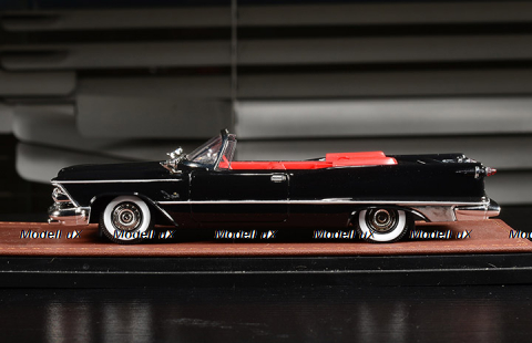 Imperial Crown Convertible Open top 1959 Black, GLM Models 1:43