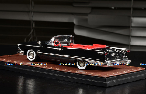 Imperial Crown Convertible Open top 1959 Black, GLM Models 1:43