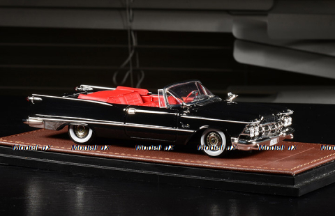 Imperial Crown Convertible Open top 1959 Black, GLM Models 1:43