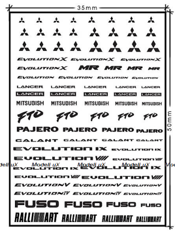 Mitsubishi логотип, металлический, самоклеющийся, ZoomOn 1:24/1:43/1:64