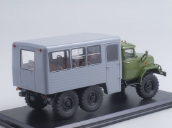 ЗИЛ 131 вахтовый автобус (хаки-серый), SSM1091