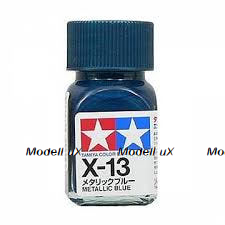 Краска глянцевая эмалевая (Metallic Blue), Tamiya X-13