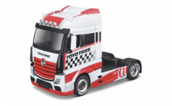 Mercedes Actros Gigaspace customs, white/Decorated, Toyo Tires, Burago 1:43