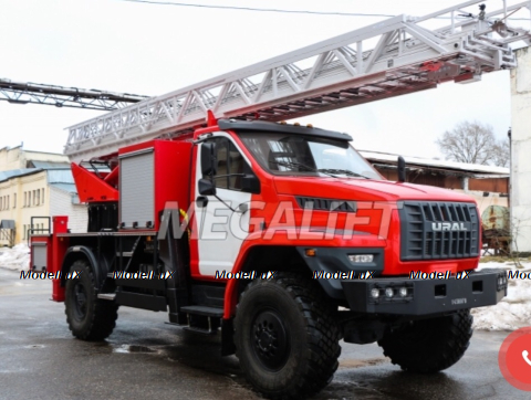АЛ-31 (Урал-Next 43206 4х4), пожарная автолестница, TruckTyr 1:43