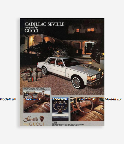 Cadillac Seville, 1982, Limited Edition, GUCCI & Hot Wheels 1:64