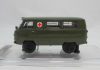 Уаз-450А, Медицинская Помощь» МО СССР - 1962 г. (интерьер армейский - 4 носилок), 145025, DiP Models 1:43