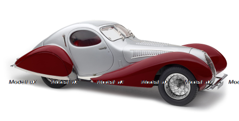 Talbot-Lago Coupe T150 C-SS Figoni & Falaschi “Teardrop”, 1937-39 silver / red, CMC 1:18