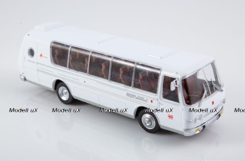 ПАЗ Турист-Люкс 8.5 автобус 1968, белый, Наши Автобусы, №70, Modimio  1:43