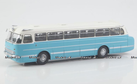 Икарус 55.14 автобус 1965, голубой/белый, Наши Автобусы, №73, Modimio  1:43