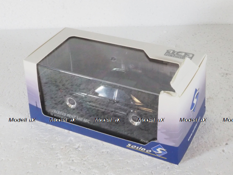 Mercedes S-Class 560SEC AMG (C126) Wide Body 1990, black, 4310901, Solido 1:43 Уценка!