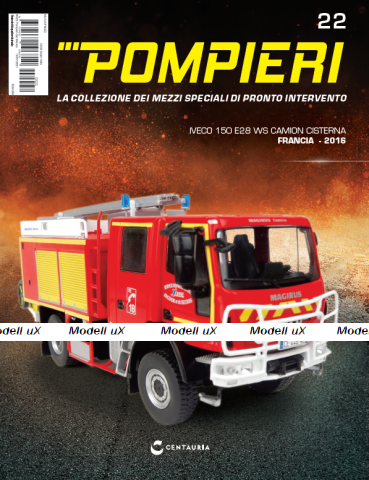 IVECO 150 E28 WS CAMION CISTERNA - Francia 2016, Pompieri Italy collection #22 1:43