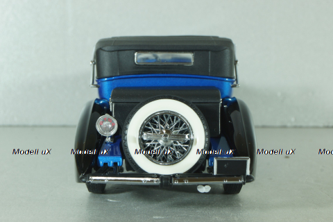 Duesenberg J Victoria 1933, blue/black, Franklin Mint 1:24